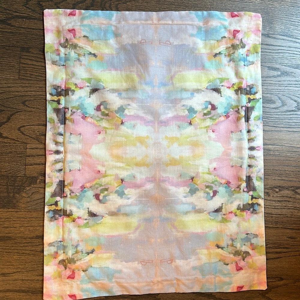 Pastel Watercolor Decorative Pillow Cover - Multicolor